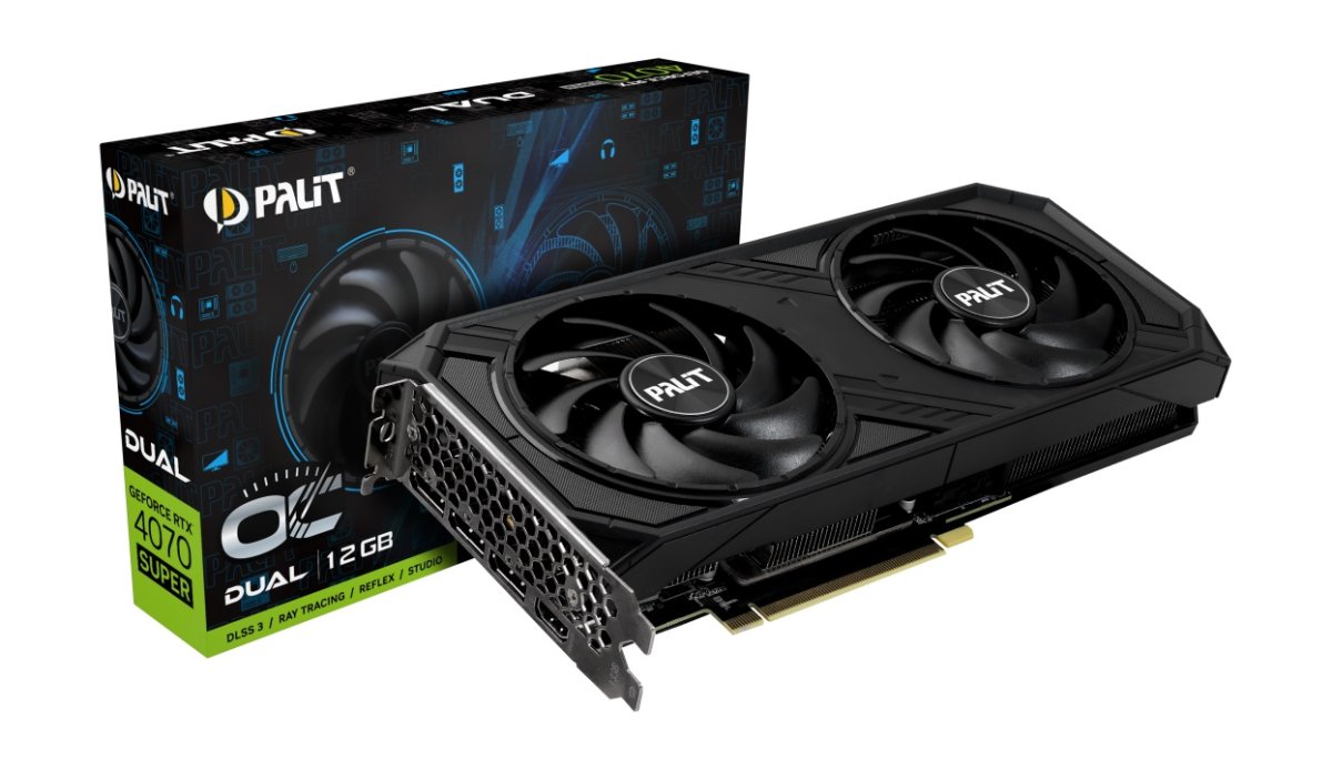картинка Видеокарта Palit GeForce RTX 4070 SUPER Dual OC от магазина Одежда+