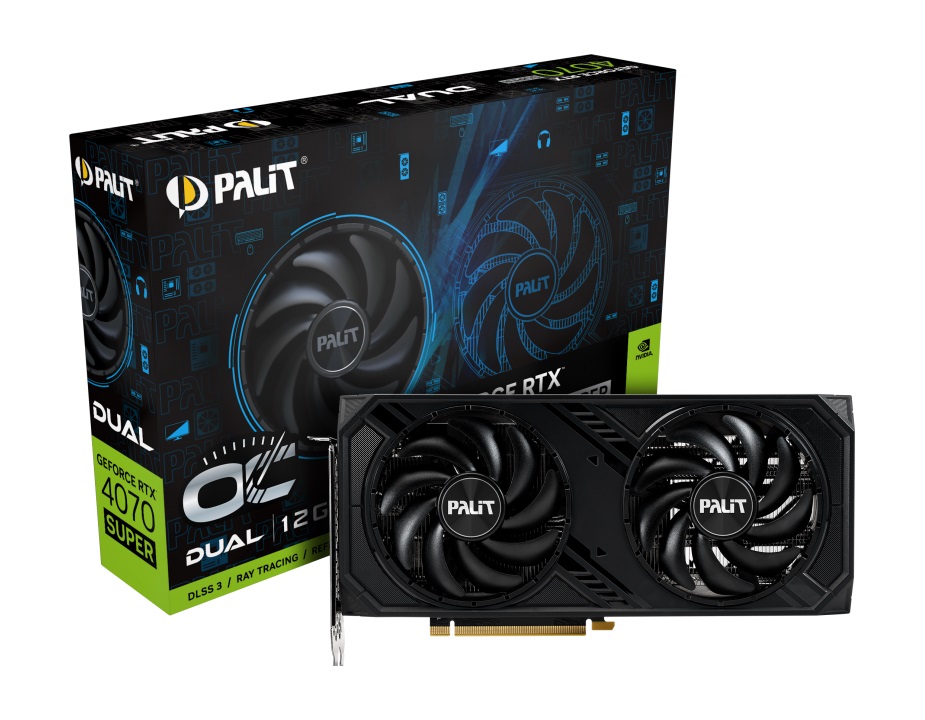 картинка Видеокарта Palit GeForce RTX 4070 SUPER Dual OC от магазина Одежда+
