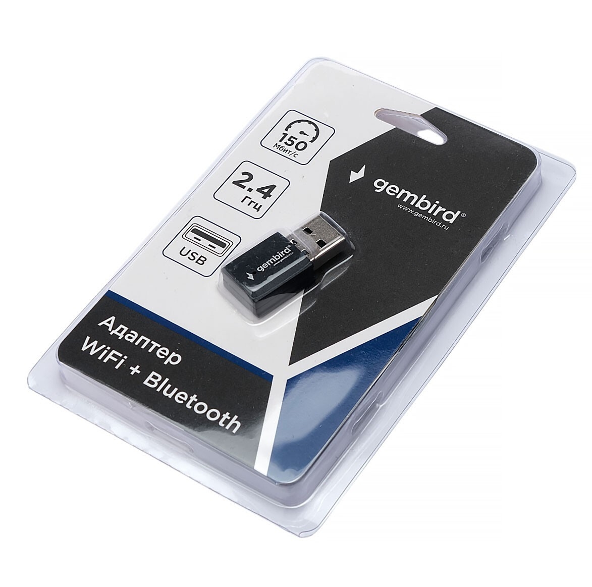 картинка Wi-Fi адаптер + Bluetooth Gembird WNP-UA-017 от магазина Одежда+