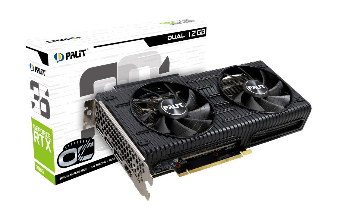 картинка Видеокарта Palit GeForce RTX 3060 Dual OC (LHR) от магазина Одежда+