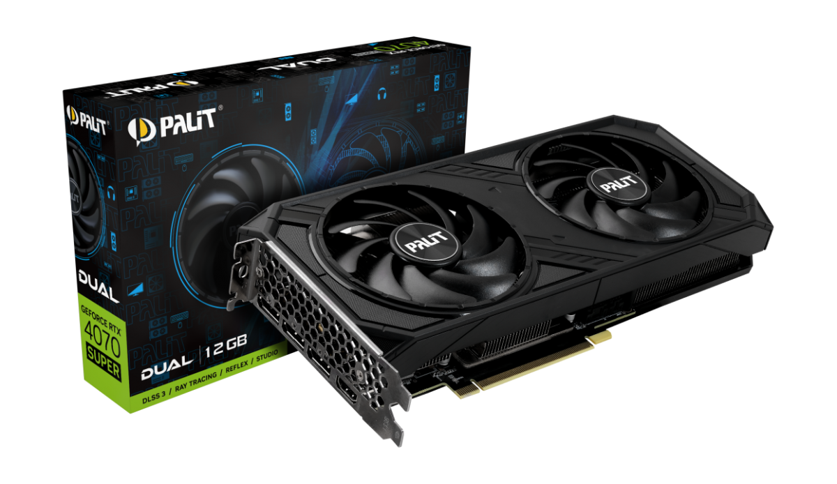 картинка Видеокарта Palit GeForce RTX 4070 SUPER Dual от магазина Одежда+