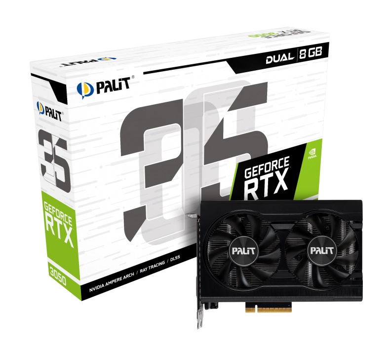 картинка Видеокарта Palit GeForce RTX 3050 Dual от магазина Одежда+